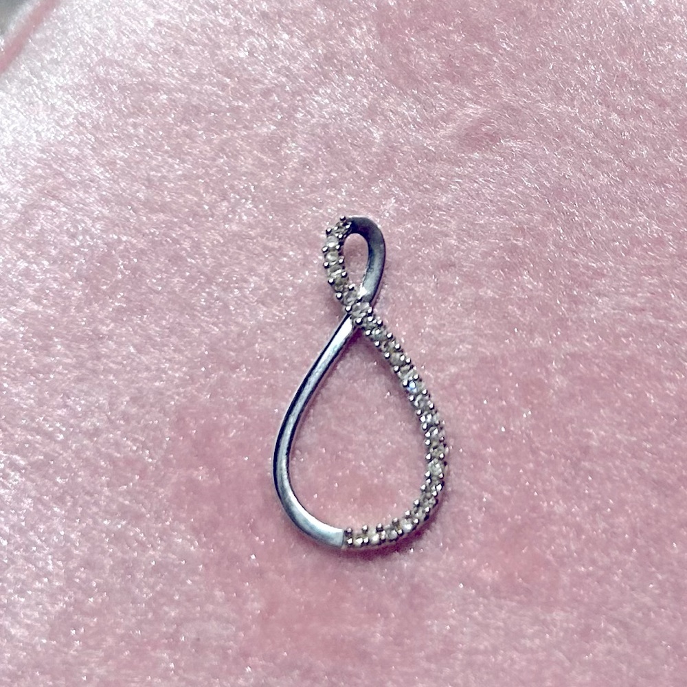 Diamond necklace charm